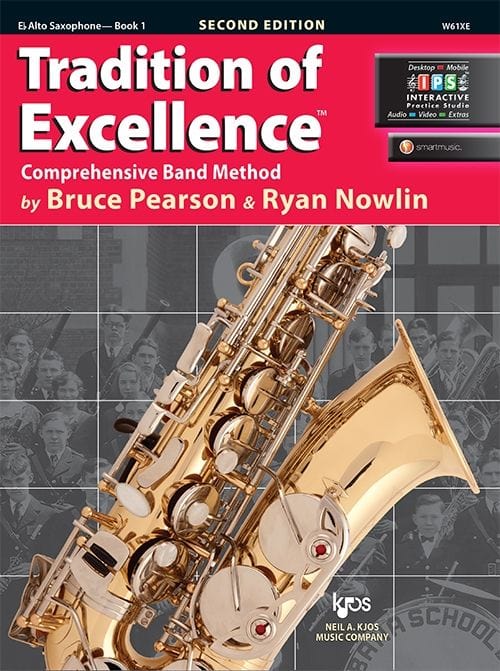 Tradition of Excellence Book 1 - E♭ Alto Saxophone Band Method Books Kjos Publishing - RiverCity Rockstar Academy Music Store, Salem Keizer Oregon