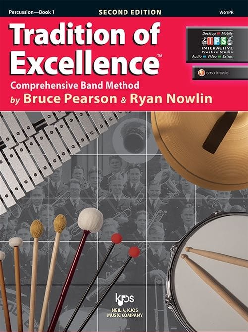 Tradition of Excellence Book 1 - Percussion Band Method Books Kjos Publishing - RiverCity Rockstar Academy Music Store, Salem Keizer Oregon