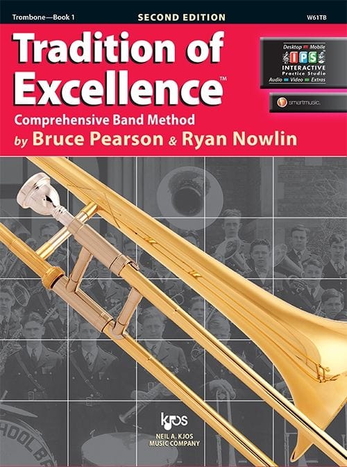 Tradition of Excellence Book 1 - Trombone Band Method Books Kjos Publishing - RiverCity Rockstar Academy Music Store, Salem Keizer Oregon