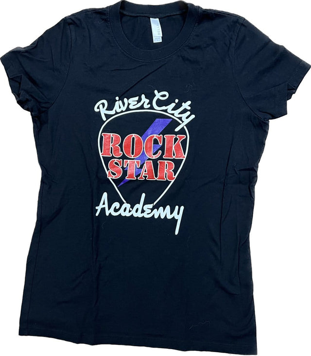 WOMEN'S RIVERCITY ROCK STAR ACADEMY LOGO TANK TOP - BLACK Apparel RiverCity Music Store - RiverCity Rockstar Academy Music Store, Salem Keizer Oregon