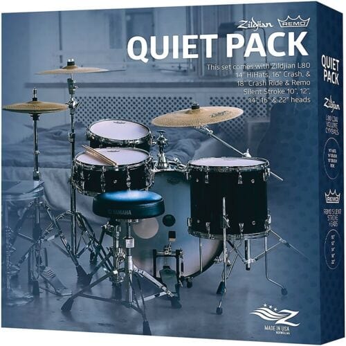 Zildjian L80 Low Volume Cymbal Set and Remo Silentstroke Set